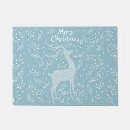 Kerstman en Snowflake Deurmat