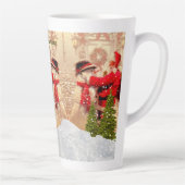 kerstman en Snowman-kerstrecet M Latte Mok (Rechts)