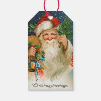 kerstman en speelgoed cadeau Label Cadeaulabel