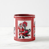 kerstman en steenkolenstovenbrander mok (Midden)