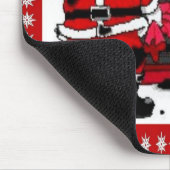  kerstman en steenkolenstovenbrander muismat (Hoek)