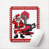  kerstman en steenkolenstovenbrander muismat (Met muis)