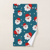 Kerstman en ster bad handdoek (Handdoek)