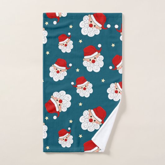 Kerstman en ster bad handdoek (Handdoek)