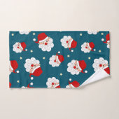 Kerstman en ster bad handdoek (Handdoek)