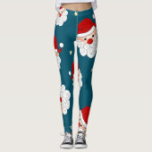 Kerstman en ster leggings (Voorkant)