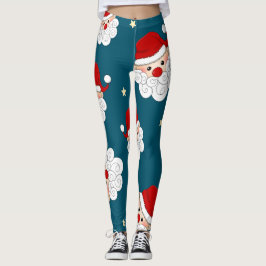 Kerstman en ster leggings