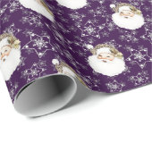 Kerstman en sterren Cadeaupapier (Rol Hoek)