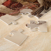  kerstman en vogelwinterpuzzel legpuzzel (Zijkant)