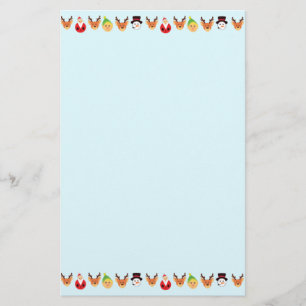 Kerstman en vrienden briefpapier