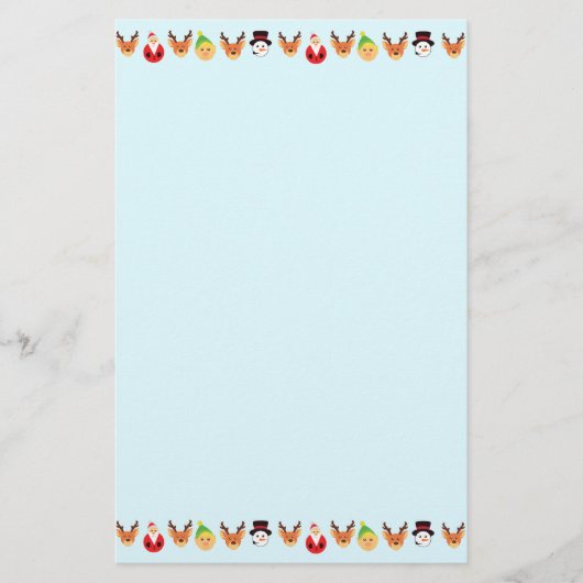 Kerstman en vrienden briefpapier (Voorkant)