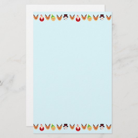 Kerstman en vrienden briefpapier (Voorkant / Achterkant)