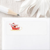 Kerstman en vrienden etiket (Insitu)