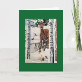 Kerstman en vrienden feestdagen kaart