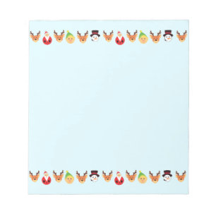 Kerstman en vrienden notitieblok