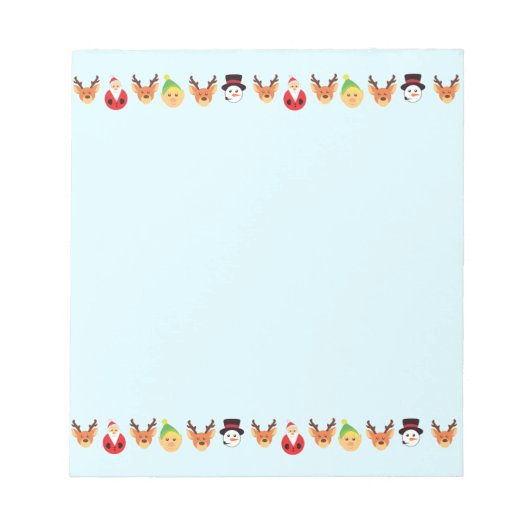 Kerstman en vrienden notitieblok (Voorkant)