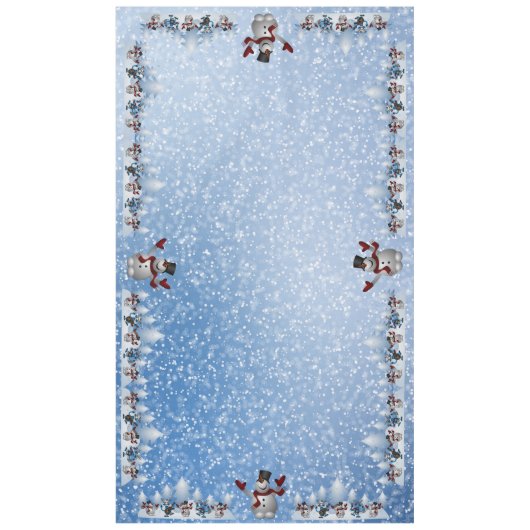 kerstman en vrienden tafelkleed (Voorkant)