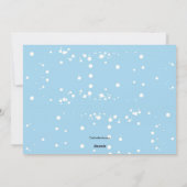 Kerstman en vrienden vakantie bewegende aankondigi feestdagenkaart (Achterkant)