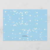 Kerstman en vrienden vakantie bewegende aankondigi menu (Achterkant)