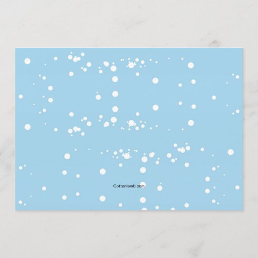 Kerstman en vrienden vakantie bewegende aankondigi menu (Achterkant)