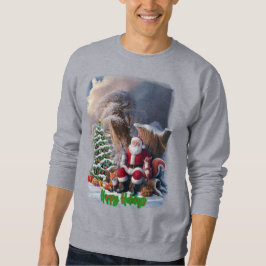 Kerstman en vrienden wensen ons prettige feestdage trui