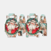 Kerstman en vrolijk kerstfeest voor kinderen bedankdoosjes (Uitgevouwen)