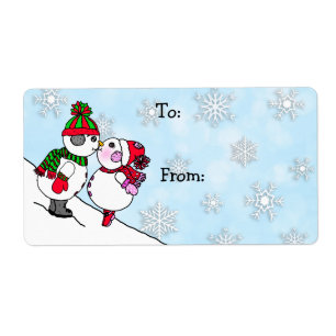 Kerstman en vrouw Kiss van en naar Etiket