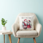Kerstman en vrouw kussen (Stoel)