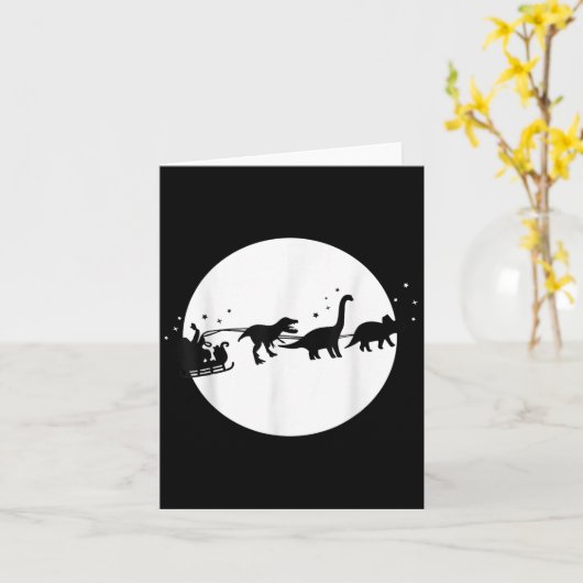 Kerstman en zijn dinosaurus slee rit, T-rexmas, Jo Kaart (Gele Bloem)