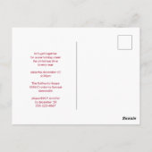 Kerstman en zijn Flying Rendier Kerstfeest Briefkaart (Achterkant)