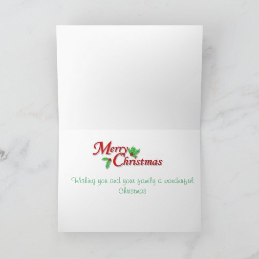 Kerstman en zijn fretten kerst Kaart (Binnen)