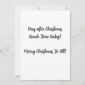 Kerstman en zijn Ray-Bans - Trouw Kerstmis! Kaart (Achterkant)