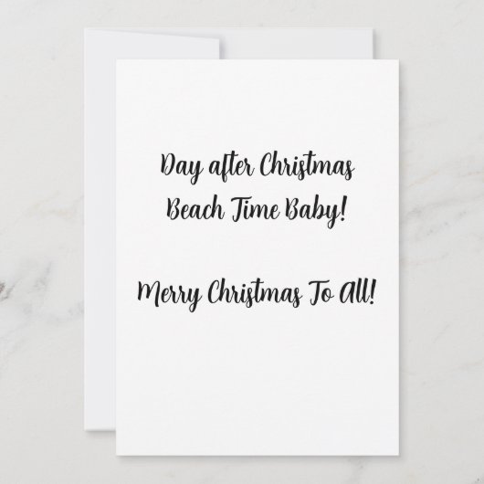 Kerstman en zijn Ray-Bans - Trouw Kerstmis! Kaart (Achterkant)