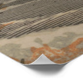 kerstman en zijn rendier illustratie (1880) poster (Hoek)