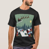 Kerstman en zijn slee t-shirt (Voorkant)