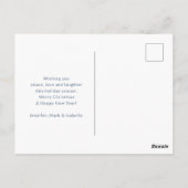 Kerstman en zijn vliegende rendierster Silhouette Briefkaart (Achterkant)