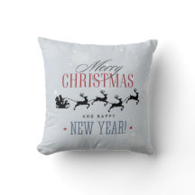 Kerstman en zijn vliegende rendierster Silhouette