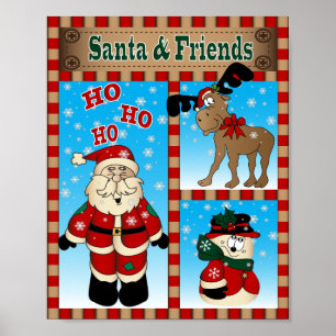 Kerstman en zijn Vrienden van de Winter Poster