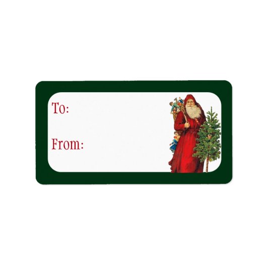  kerstman etiket (Voorkant)