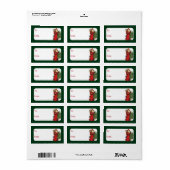  kerstman etiket (Full Sheet)