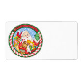 kerstman etiket (Voorkant)