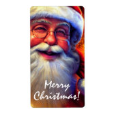 kerstman etiket (Voorkant)