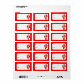  kerstman etiket (Full Sheet)