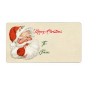  kerstman etiket (Voorkant)