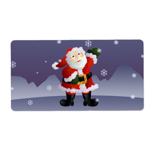 Kerstman Etiket (Voorkant)