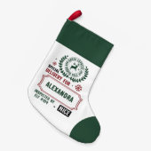 Kerstman Express Levering voor (Aangepaste Naam)  Kleine Kerstsok (Voorkant (Hangend))