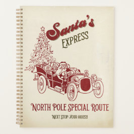 Kerstman Express Vitage Kerstmis Planner