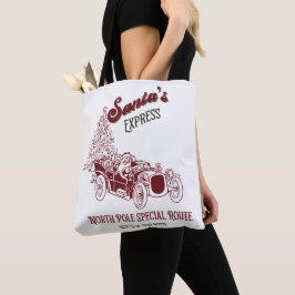 Kerstman Express Vitage Kerstmis Tote Bag
