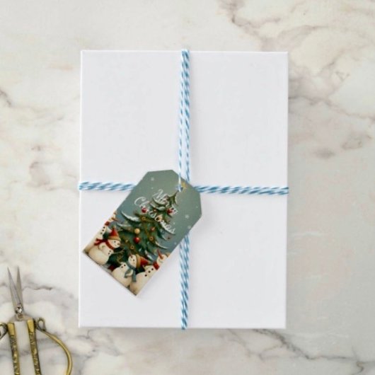 Kerstman Familie Kerst Collectie Cadeaulabel