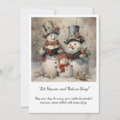 Kerstman Familie Kerstliedjes Kerstmis Kaart (Voorkant)